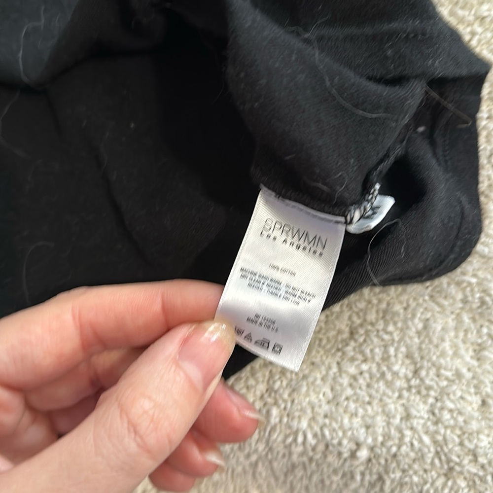 SPRWMN black cotton tee